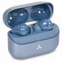TWS гарнитура ACCESSTYLE беспроводные наушники с микрофоном, затычки, Bluetooth, синий (Terra ANC Blue)