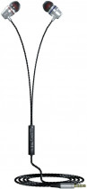 Гарнитура MORE CHOICE проводные наушники с микрофоном, затычки, динамические излучатели, mini jack 3.5 мм, регулятор громкости, P71 Silver, серебристый (P71S)