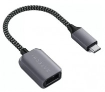 Переходник SATECHI -адаптер USB-C to USB 3.0. Цвет серый космос. USB-C to USB 3.0 Adapter Cable - Space Gray (ST-UCATCM)