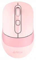 Мышь A4TECH беспроводная (Bluetooth + радиоканал), оптическая, 2400 dpi, USB, Fstyler, розовый (FB10C BABY PINK)