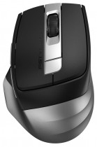 Мышь A4TECH беспроводная (Bluetooth + радиоканал), оптическая, 2400 dpi, USB, Fstyler, серый, чёрный (FB35C SMOKY GREY)