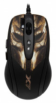Мышь A4TECH проводная, лазерная, 3600 dpi, USB, Bronze Mask Laser Extra High Speed Oscar Editor Anti-Vibrate, рисунок (XL-750BH)