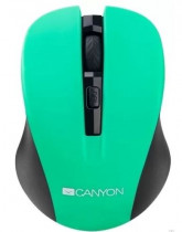 Мышь CANYON беспроводная (радиоканал), оптическая, 1200 dpi, USB, зелёный (CNE-CMSW1GR)