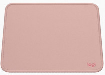 Коврик для мыши LOGITECH тканевая поверхность, резиновое основание, с окантовкой, 230 мм x 200 мм, толщина 2 мм, Mouse Pad Studio, розовый (956-000050)