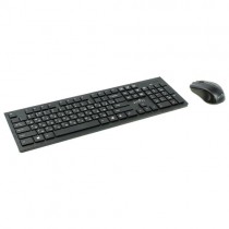Клавиатура + мышь OKLICK беспроводные, радиоканал, 1000 dpi, цифровой блок, USB, Оклик 250M, чёрный (MK5301)