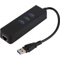 USB хаб KS-IS с Ethernet-ом USB 3.0 RJ45 LAN Gigabit (KS-405)