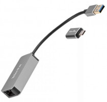 Ethernet-адаптер VCOM USB 3.0-->RJ-45 2.5G Ethernet, and TypeC 0.15м Telecom (TU325M)