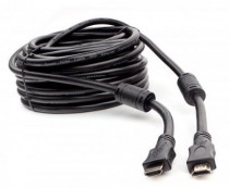 Кабель CABLEXPERT HDMI 15м, v1.4, 19M/19M, черный, позол.разъемы, экран, 2 ферр кольца, пакет (CCF2-HDMI4-15M)