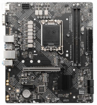Материнская плата MSI Socket 1700, Intel H610, 2xDDR4, PCI-E 4.0, 2xUSB 3.2 Gen1, VGA, HDMI, mATX (PRO H610M-B DDR4)