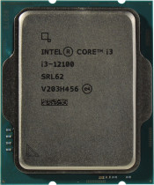 Процессор INTEL Socket 1700, Core i3 - 12100, 4-ядерный, 3300 МГц, Turbo: 4300 МГц, Alder Lake, Кэш L2 - 5 Мб, Кэш L3 - 12 Мб, UHD Graphics 730, 10 нм, 89 Вт, OEM (CM8071504651012)