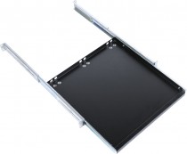 Полка ЦМО клавиатурная с телескопическими направляющими, регулируемая глубина 580-620 мм, черный (ТСВ-К4-9005)