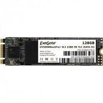 SSD накопитель EXEGATE 128 Гб, внутренний SSD, M.2, 2280, SATA-III, чтение: 558 МБ/сек, запись: 497 МБ/сек, TLC, NextPro+ UV500TS128 (EX280471RUS)