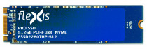 SSD накопитель FLEXIS 512 Гб, внутренний SSD, M.2, 2280, PCI-E x4, NVMe, чтение: 3200 Мб/сек, запись: 2400 Мб/сек, TLC (FSSD2280THP-512)