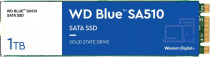 SSD накопитель WD 1 Тб, внутренний SSD, M.2, 2280, SATA-III, чтение: 560 МБ/сек, запись: 520 МБ/сек, TLC, Western Digital Blue SA510 (WDS100T3B0B)