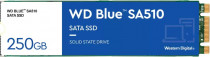 SSD накопитель WD 250 Гб, внутренний SSD, M.2, 2280, SATA-III, чтение: 555 МБ/сек, запись: 440 МБ/сек, TLC, Western Digital Blue SA510 (WDS250G3B0B)