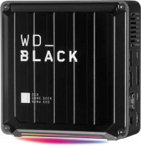 Внешний SSD диск WD 1 Тб, внешний SSD, Thunderbolt 3, DisplayPort, RJ-45, 3x USB 3.2, 2x USB Type-C, mini jack 3.5мм, Western Digital Black D50 Game Dock (WDBA3U0010BBK-EESN)