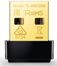 Wi-Fi адаптер USB TP-LINK Wi-Fi: 802.11n, максимальная скорость 150 Мбит/с, USB 2.0 (TL-WN725N)