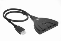 Переключатель GREENCONNECT HDMI 3 к 1 + USB port серия Greenline (GL-v301ZP)