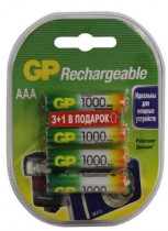 Аккумулятор GP 100AAAHC3/1 AAA NiMH 1000mAh 4шт (GP 100AAAHC3/1-2CR4)