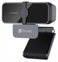 Веб камера OKLICK Оклик черный 2Mpix (1920x1080) USB2.0 с микрофоном (OK-C21FH)