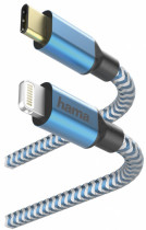 Кабель HAMA Lightning USB Type-C (m) 1.5м синий (00183311)