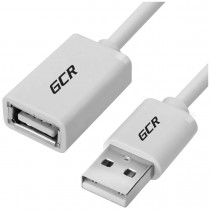 Удлинитель GREENCONNECT 0.5m USB 2.0, AM/AF, белый, 28/28 AWG, морозостойкий, (GCR-UEC5M-BB-0.5m)