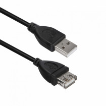 Удлинитель ACD USB 2.0, A male - A feмale, ТТХ: (7/0.12BC+PE)*1P+(7/0.12BC+PE)*2C+7/0.12BC+AL+PVC OD4.0, 1м (742040) (ACD-U2AAF-10L)