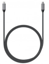 Кабель SATECHI USB4 C to C длина 25 см. Цвет: серый космос USB4 C to C Cable 25 cm - Space Gray (ST-U4C25M)