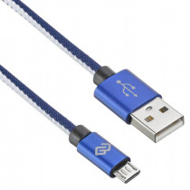 Кабель DIGMA USB (m)-micro USB (m) 1.2м синий (MICROUSB-1.2M-BRAIDED-BL)