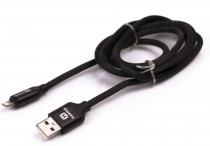 Кабель HARPER Силиконовый для зарядки и синхронизации USB - Lightning, (1м, способны заряжать устройства до 2х ампер) (SCH-530 black)
