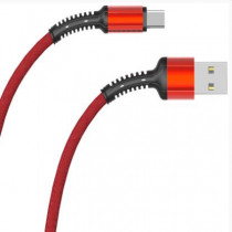 Кабель LDNIO LS64/ USB Type-C/ 2m/ 2.4A/ медь: 120 жил/ Red (LD_B4471)