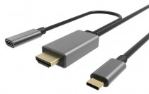 Кабель VCOM USB3.1 CM-HDMI 1.8M (CU423MCPD-1.8M)