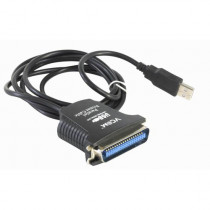 Кабель VCOM адаптер USB A (вилка) -> LPT (прямое подключение к LPT порту принтера) 1.8м (VUS7052)