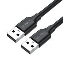 Кабель UGREEN US102 (10309) USB 2.0 A Male to A Male Cable. Длина 1 м. Цвет: черный US102 (10309) USB 2.0 A Male to A Male Cable 1m - Black (10309_)