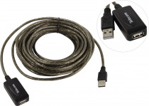 Удлинитель TELECOM USB2.0-repeater, ный активный Am--Af 10м (TUS7049-10M)