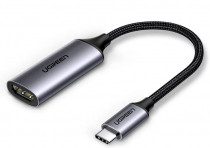 Переходник UGREEN адаптер CM297 (70444) USB-C to HDMI Adapter. Цвет: серый космос CM297 (70444) USB-C to HDMI Adapter - Space Gray (70444_)