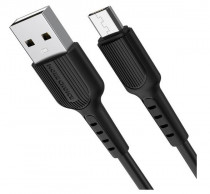 Кабель MORE CHOICE USB 2.0A для micro USB K26m TPE 1м (Black) (K26MB)