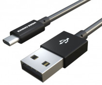 Кабель MORE CHOICE USB 2.1A для Type-C K31a металл 1м (Black) (K31AB)