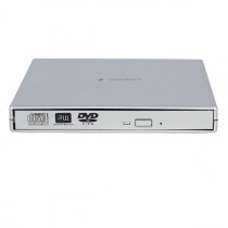 Внешний привод GEMBIRD DVD с интерфейсом USB 2.0 пластик, серебро (DVD-USB-02-SV)