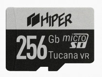 Карта памяти HIPER microSDXC 256GB UHS-1 U3 V30, Tucana VR, (HI-MSD256GU3V30)