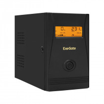 ИБП EXEGATE Power Smart ULB-800.LCD.AVR.2SH <800VA/480W, LCD, AVR, 2*Schuko, металлический корпус, Black> (EX292776RUS)