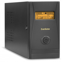 ИБП EXEGATE 800 ВА / 480 Вт,2 розетки, Power Smart ULB-800 LCD (EP212517RUS)