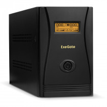 ИБП EXEGATE Power Smart ULB-1500 LCD <1500VA, Black, 2 евророзетки+2 розетки 320, USB> (EP212520RUS)