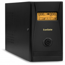 ИБП EXEGATE SpecialPro Smart LLB-600.LCD.AVR.C13 600VA/360W, LCD, AVR, 4*IEC-C13, Black (EP285586RUS)