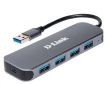USB хаб D-LINK с 4 портами USB 3.0 (465390) (DUB-1341/C2A)