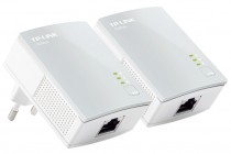 Powerline адаптер TP-LINK Powerline Ethernet , 500 Мбит/с, Fast Ethernet, 2 шт в комплекте (TL-PA4010 KIT)