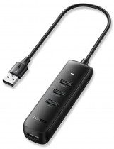 USB хаб UGREEN CM416 (10915) USB 3.0 4-Port Hub. Длина провода: 25 см. Цвет: черный CM416 (10915) USB 3.0 4-Port Hub 0.25m - Black (10915_)