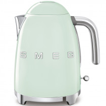 Чайник электрический SMEG 1.7л. 2400Вт, скрытый нагревательный элемент, нержавеющая сталь, пастельный зеленый (KLF03PGEU)