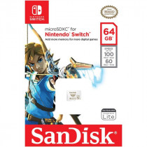 Карта памяти SANDISK 64 Гб, microSDXC, Nintendo Switch (SDSQXAT-064G-GNCZN)