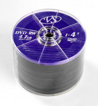 Диск DVD-RW VS 4,7 GB 4x Bulk/50 (VSDVDRWB5001)